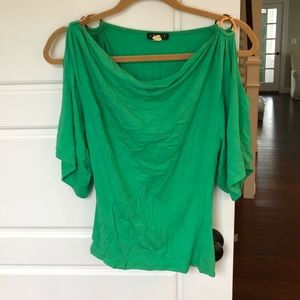 Venus Green Off Shoulder Top